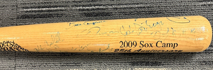 2009 Red Sox Fantasy Camp Signed Baseball Bat Lyons Campbell Bell Etc.
