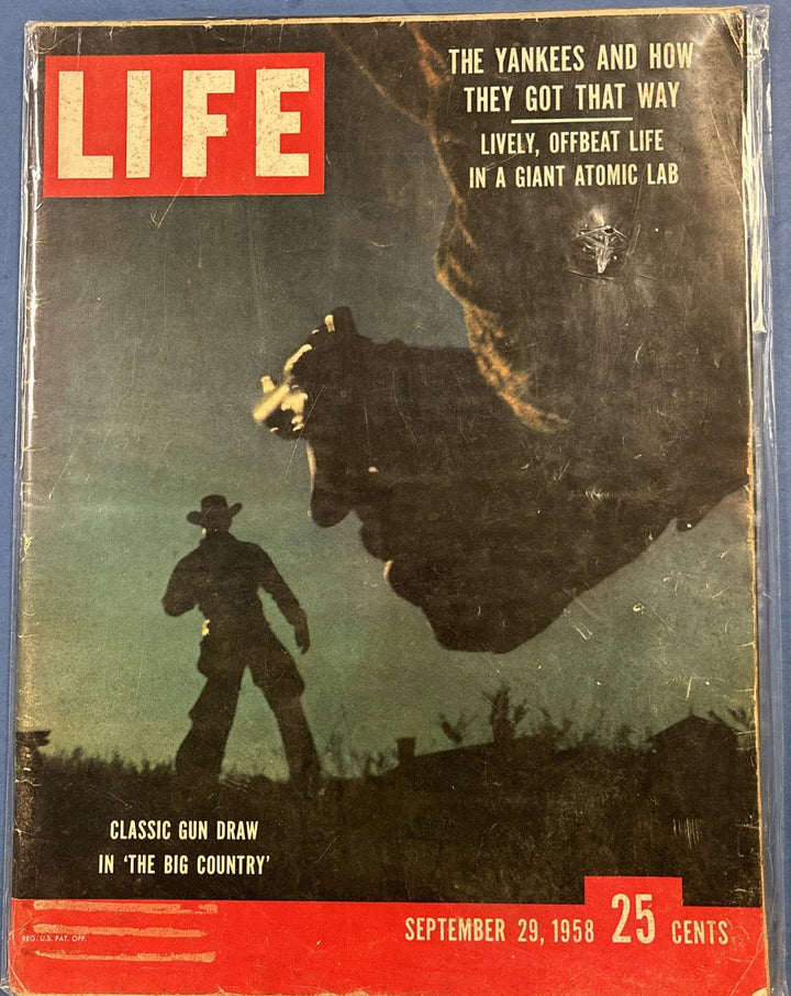 Life Magazine Vintage Classic Gun Draw In The Big Country September 29 1958