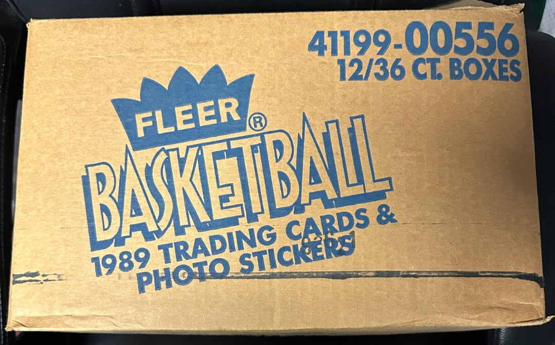 1989 Fleer Basketball Empty Wax Pack Box Case NBA Jordan