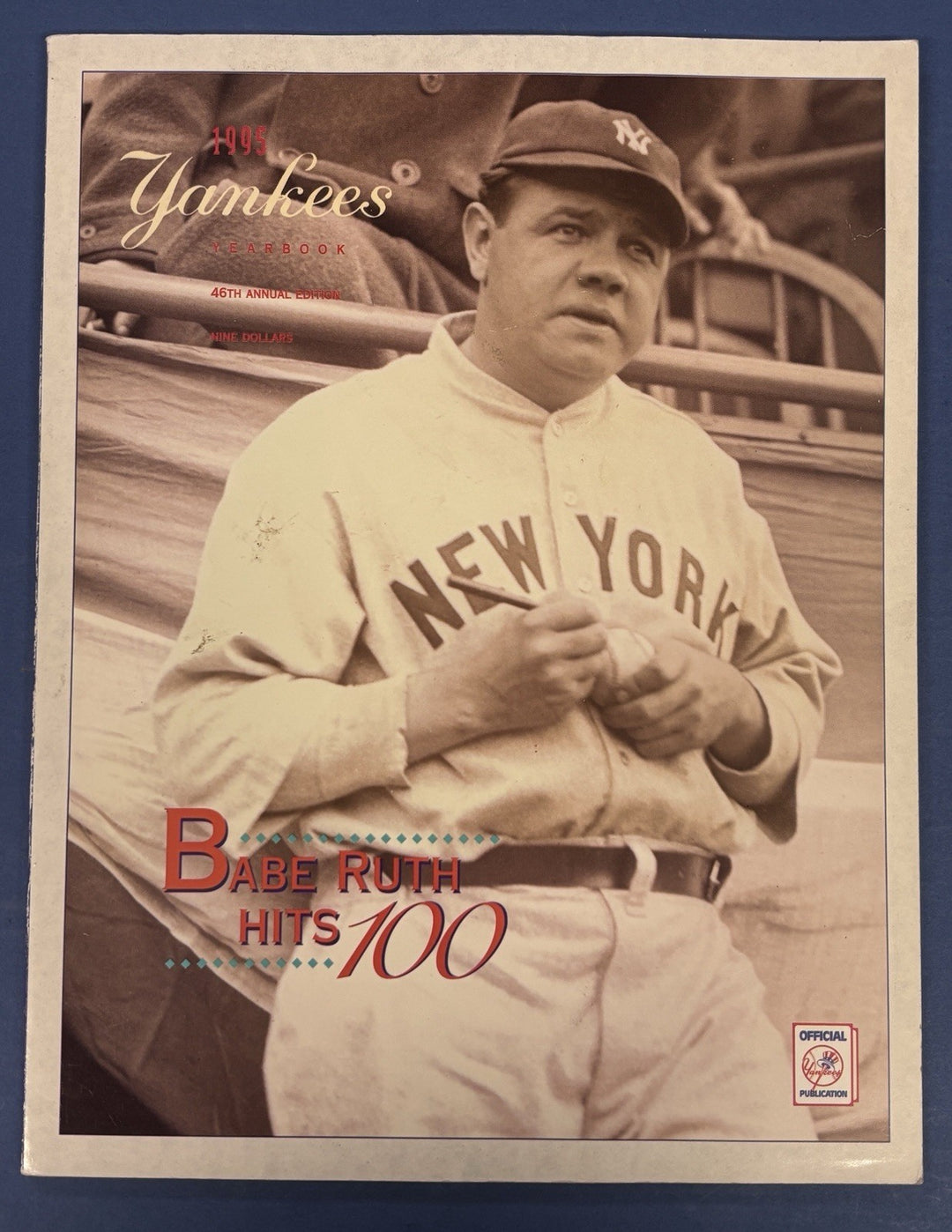 1995 46th Annual New York Yankees Yearbook Babe Ruth