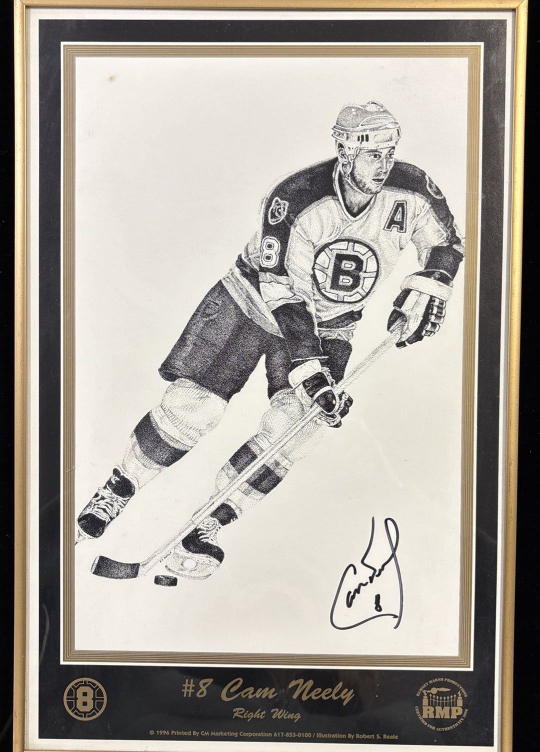 Cam Neely Boston Bruins Signed Picture 17x11 COA