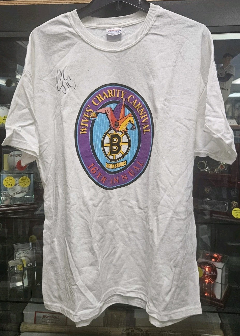 Sergei Samsonov Autographed Boston Bruins Wives Carnival T- Shirt COA