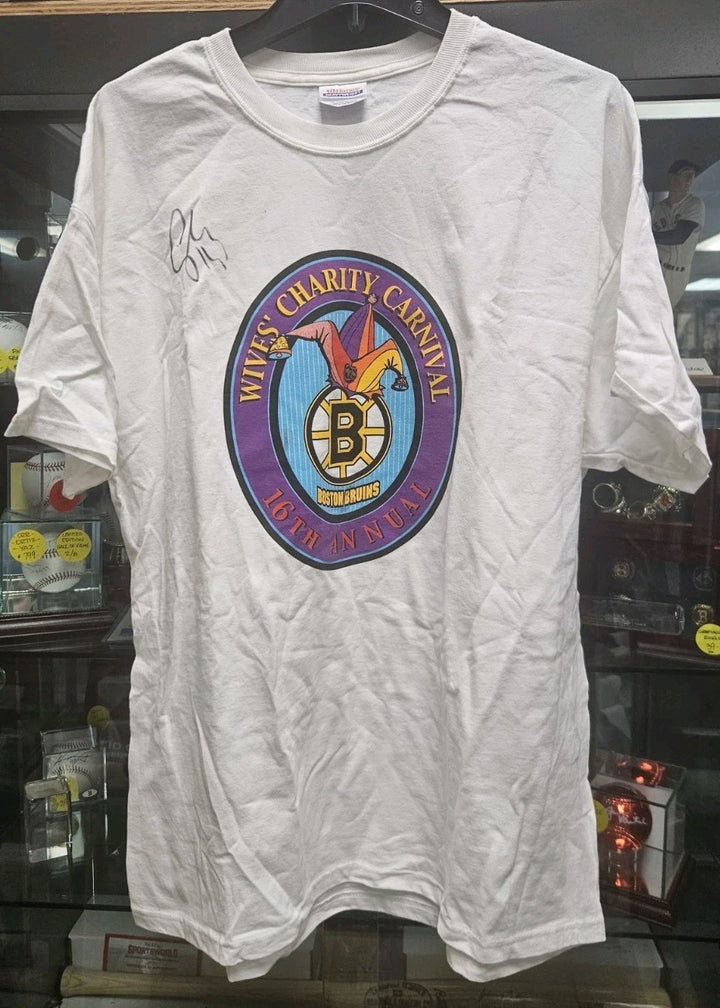 Sergei Samsonov Autographed Boston Bruins Wives Carnival T- Shirt COA
