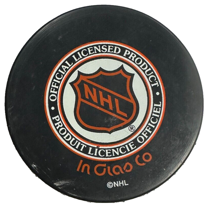 Hal Gill Autographed Boston Bruins Hockey Puck NHL