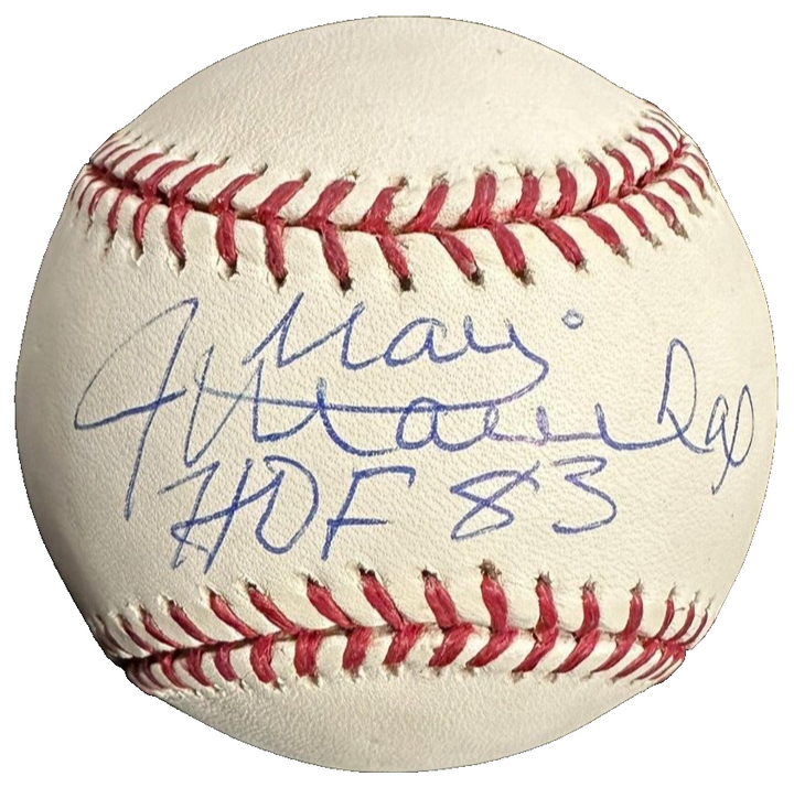 Juan Marichal Autographed OML Baseball W/ HOF 83 Inscription Giants
