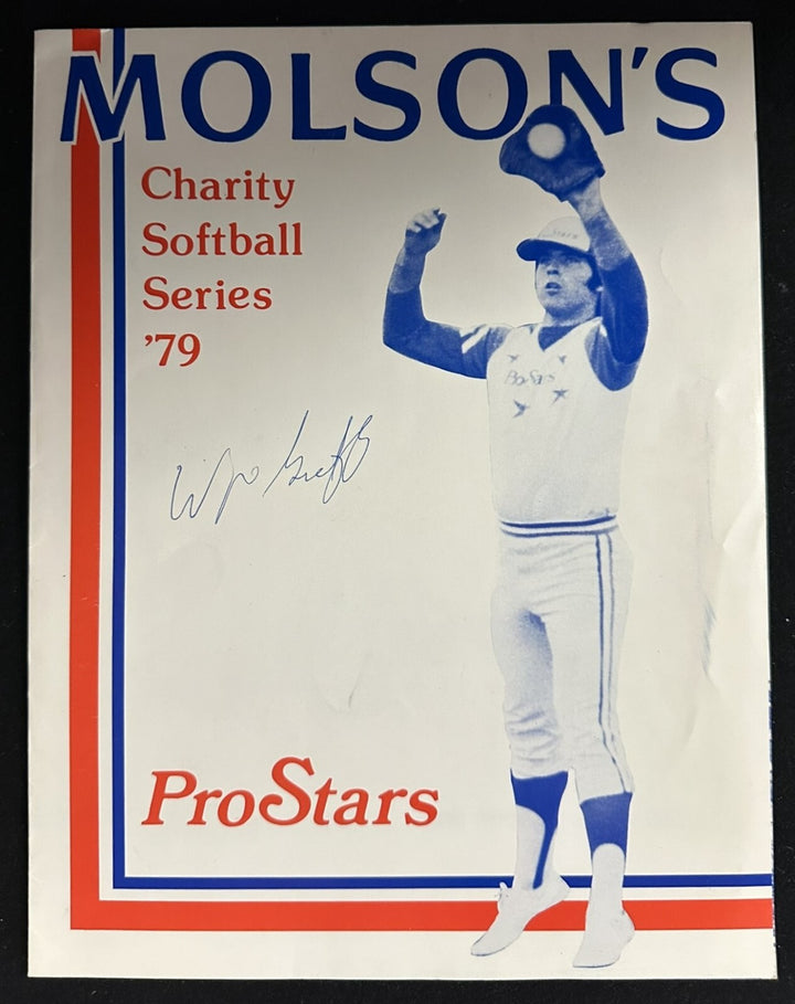 Wayne Gretzky Autographed 1979 Molson Charity Softball Scorecard BAS