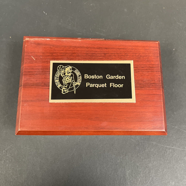 Bob Cousy & Tom Heinsohn Signed Authentic Boston Garden Parquet Piece Celtics