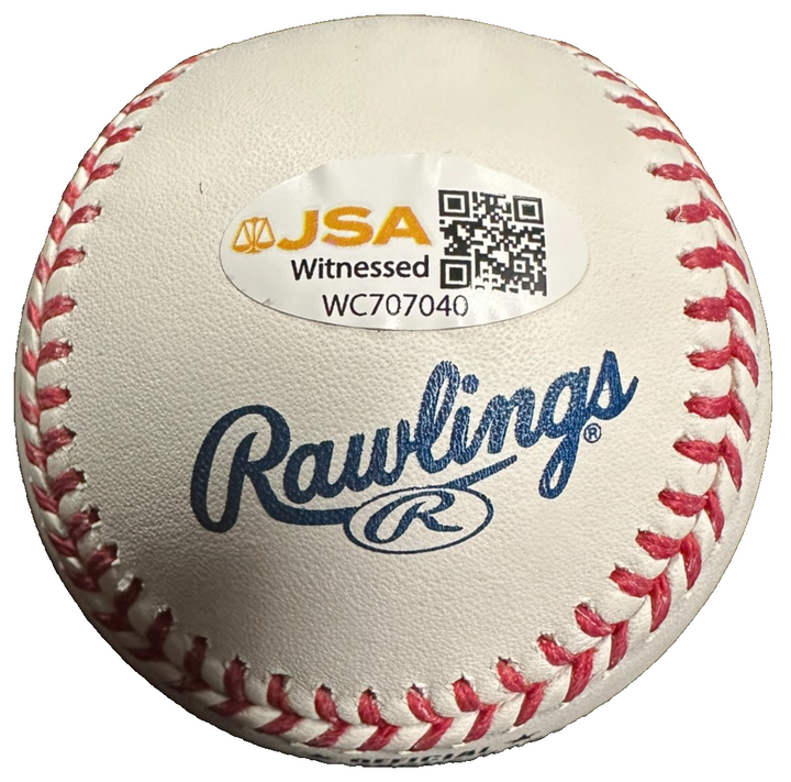 Jonathan Papelbon Autographed Official American League Baseball W/ 07 WSC JSA