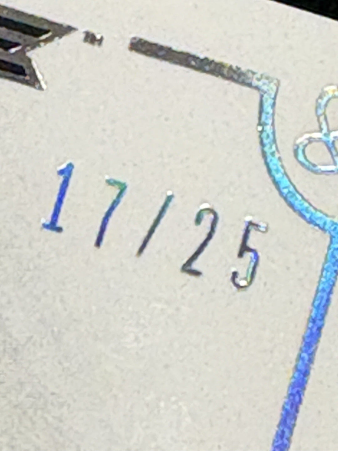 2023 Leaf Ultimate Inscriptions Joe Sakic “Super Joe” 17/25 Avalanche HOF