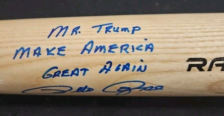 Pete Rose Signed Inscribed Rawlings Baseball Bat COA 