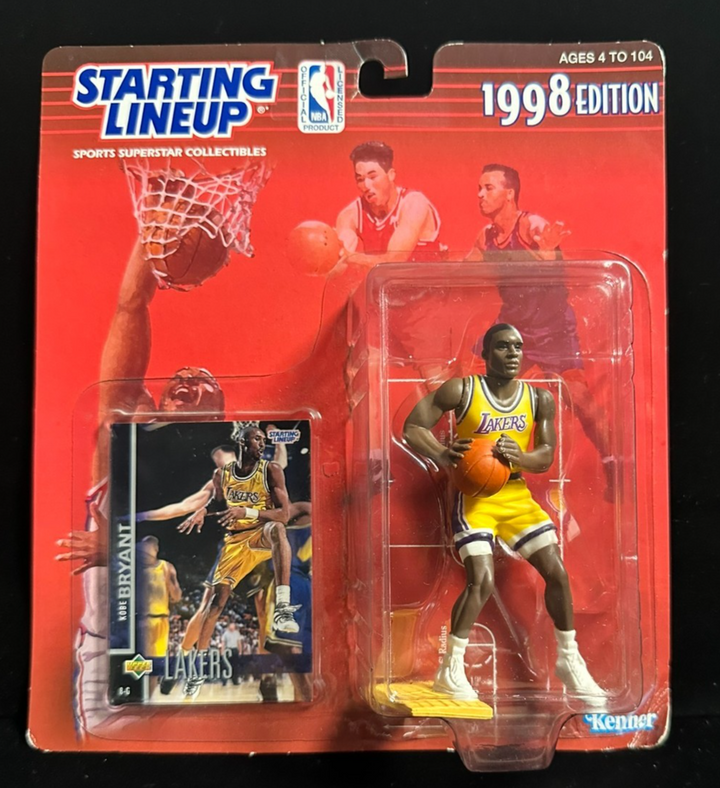 LA Lakers Starting Lineup 1998 Edition Kobe Bryant Sealed NBA Figure New