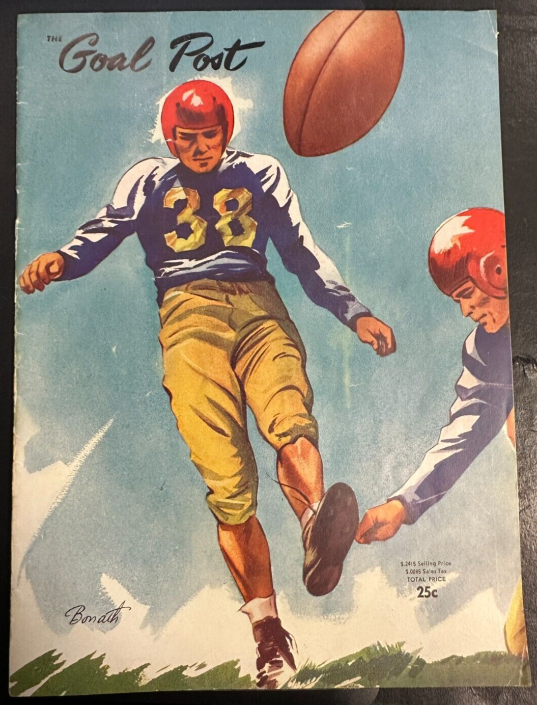 Sep 23, 1950 Oregon Ducks Vs UCLA Bruins Football Program 28-0 Bruins