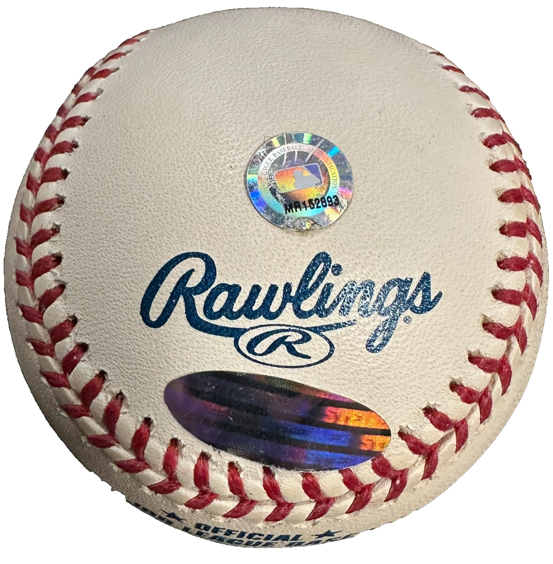 Ben Sheets Autographed OML Baseball W/ 2000 Olympic Gold Insc Steiner