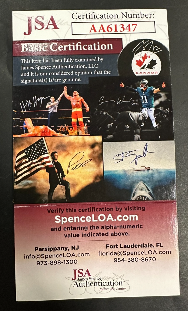 Enos Slaughter Autographed Official American League Baseball HOF Cardinals