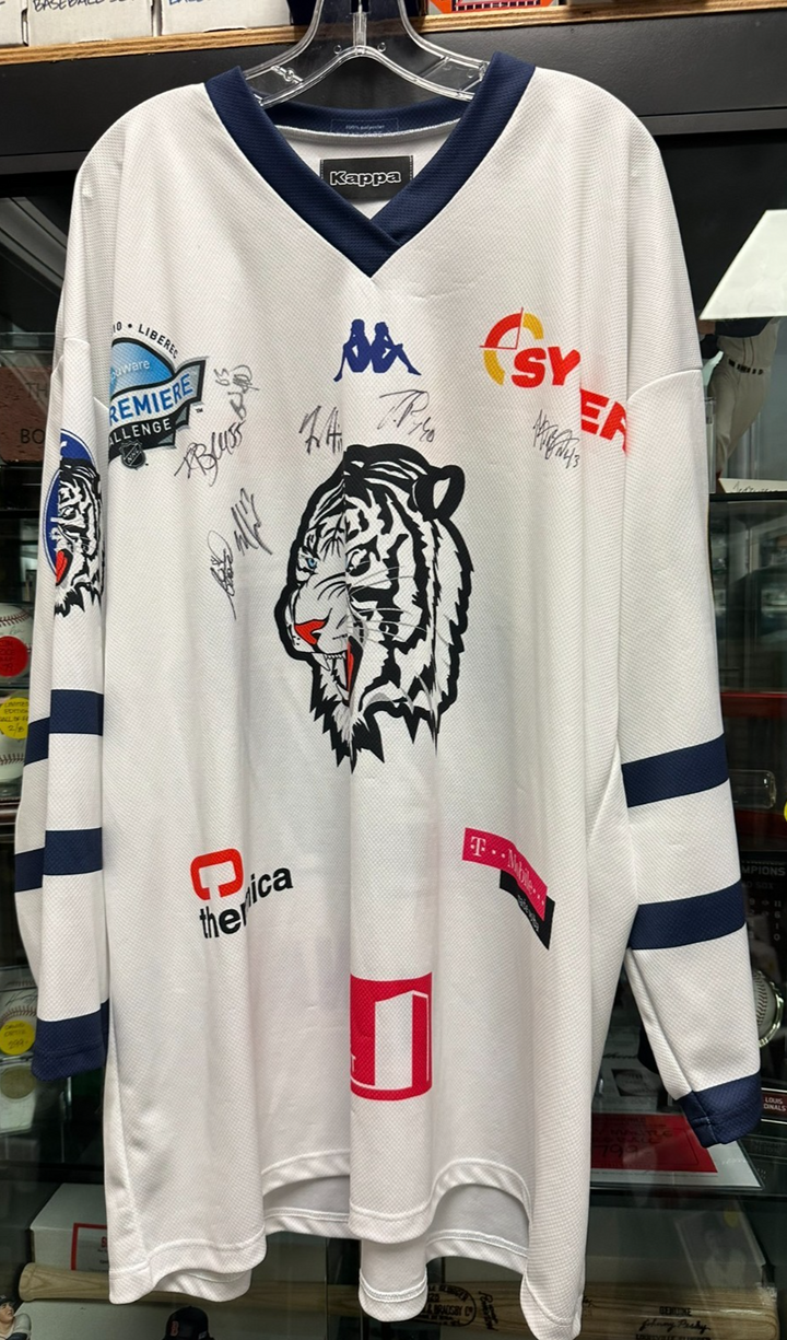 2010 Jaroslav Kudrna Bílí Tygři Liberec Vs Boston Bruins Game Worn Jersey Signed