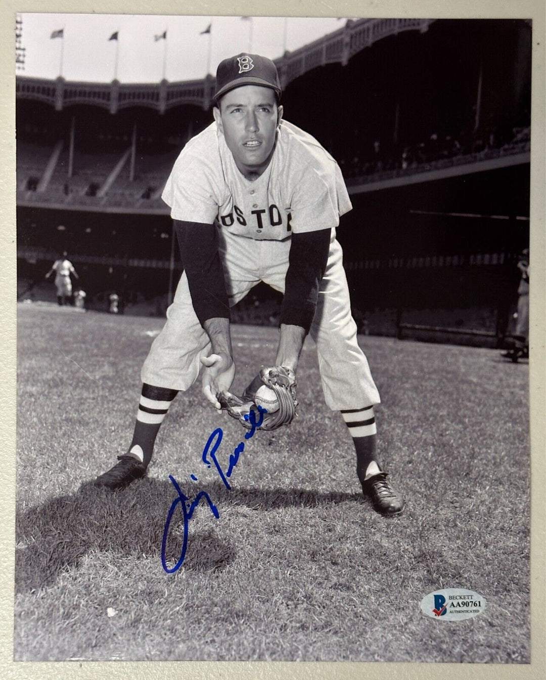 Jimmy Piersall Autographed Boston Red Sox 8x10 Photo BAS *