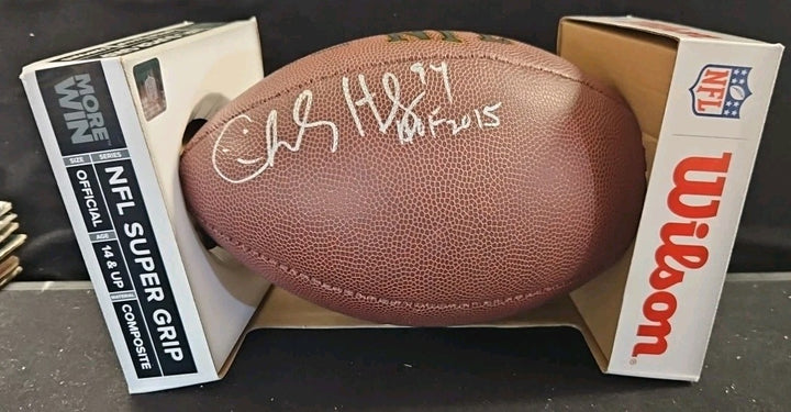 Charles Haley Signed HOF Inscribed Wilson NFL Super Grip Football COA