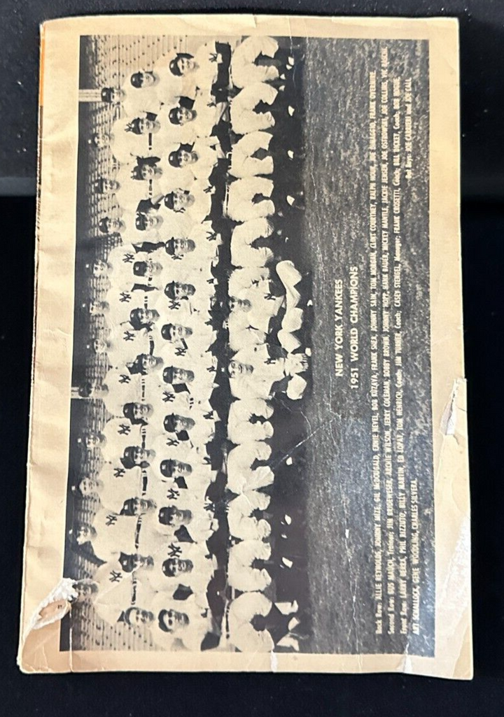 Vintage 1952 Edition of Who's Who in the Major Leagues Baseball DiMaggio Cover