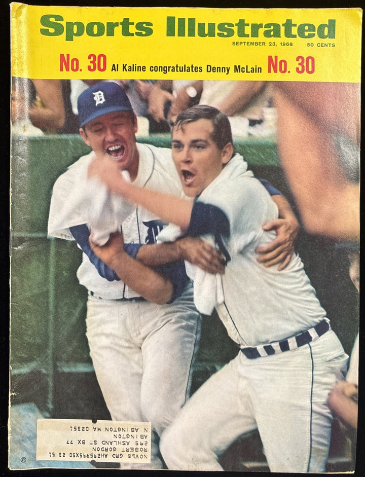 September 23 1968 Sports Illustrated Al Kaline & Denny McLain Detroit Tigers