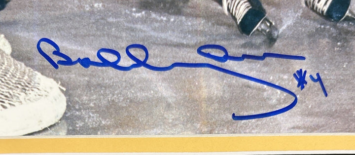 Bobby Orr Signed 8x10 Game Photo Framed Great North Road Boston Bruins