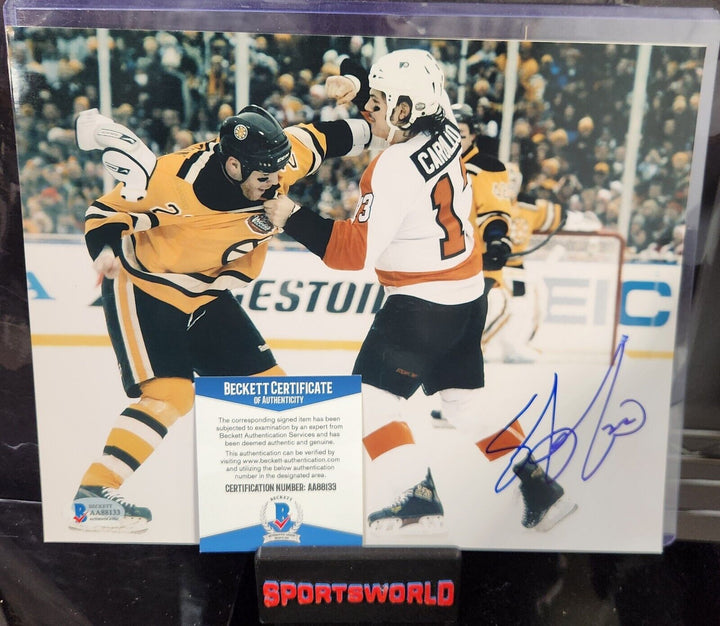 Shawn Thornton Signed 8x10 Photo Boston Bruins Beckett COA