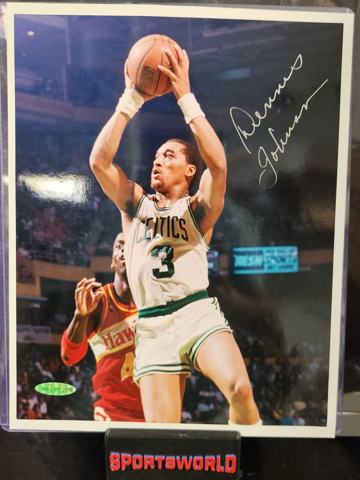 Dennis Johnson Signed 8x10 Photo Boston Celtics Supersonics HOF Upper Deck COA