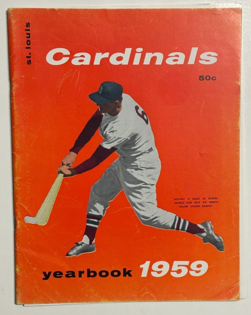 1959 St. Louis Cardinals Yearbook Stan Musial Bob Gibson Boyer White