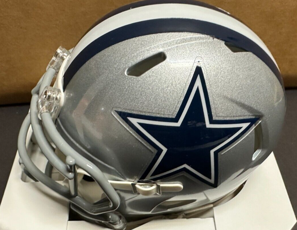 Bob Lilly Autographed Dallas Cowboys Speed Mini Helmet W/ HOF 80 Insc