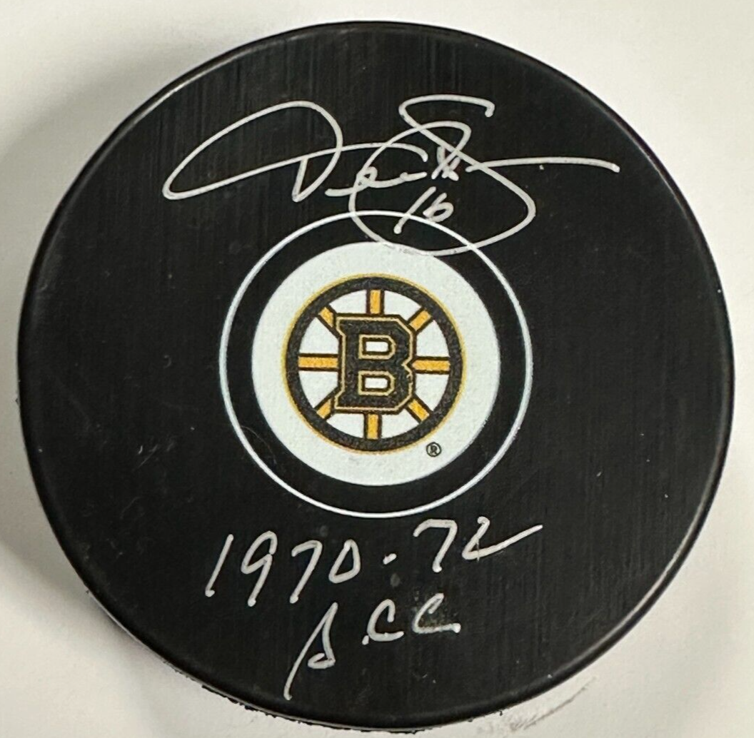 Derek Sanderson Autographed Boston Bruins W/ 1972-72 SCC Inscription JSA