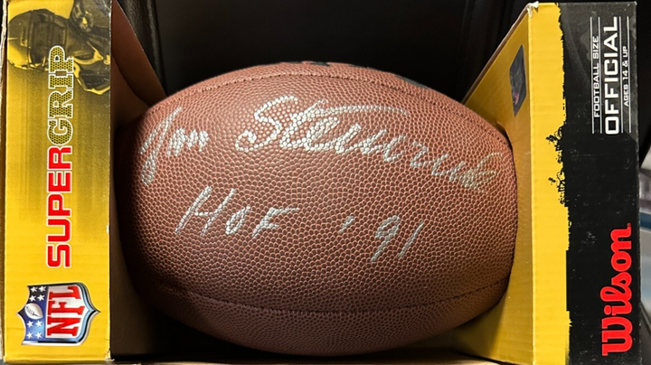 Jan Stenerud Autographed Wilson NFL Super Grip Football W/ HOF 91 Chiefs