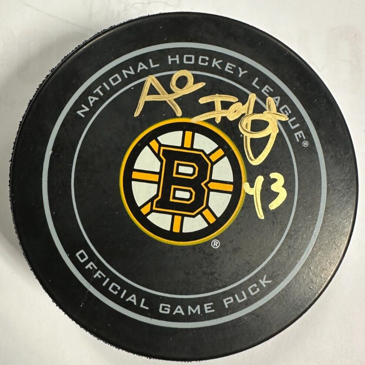 Al Iafrate Autographed 2013 Stanley Cup Playoffs Official Game Puck Bruins