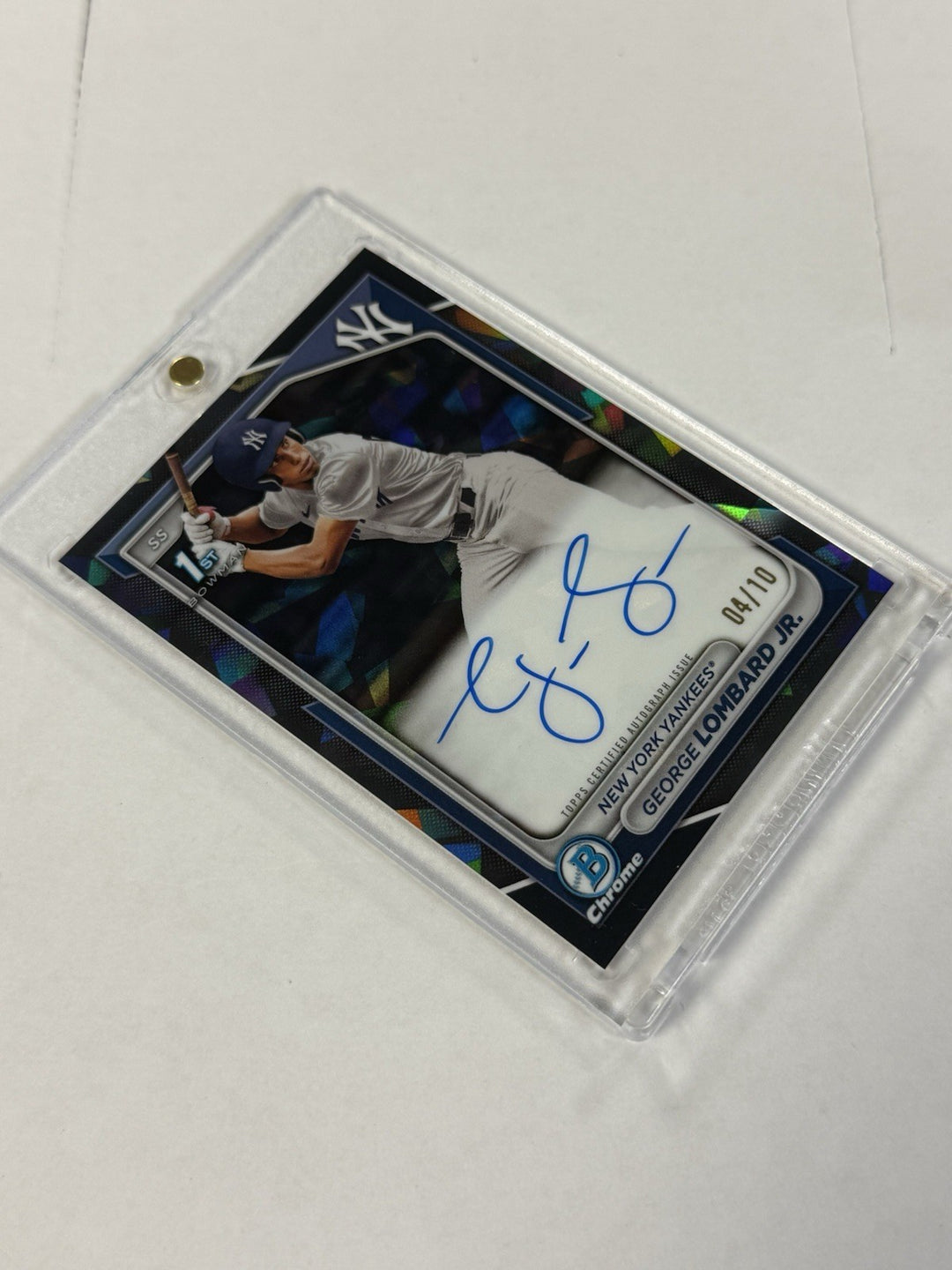 2024 Bowman Sapphire George Lombard Jr Black Auto /10 