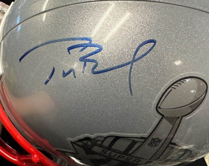 Tom Brady Autographed Super Bowl XLIX Champions Helmet Patriots TriStar