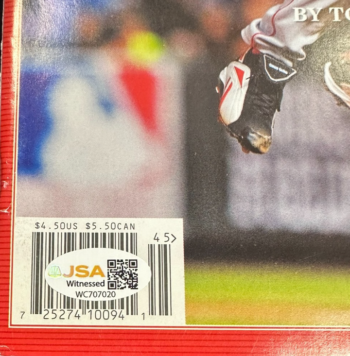 Jonathan Paplebon Autographed 11/5/2007 Issue Sports Illustrated JSA Red Sox WSC