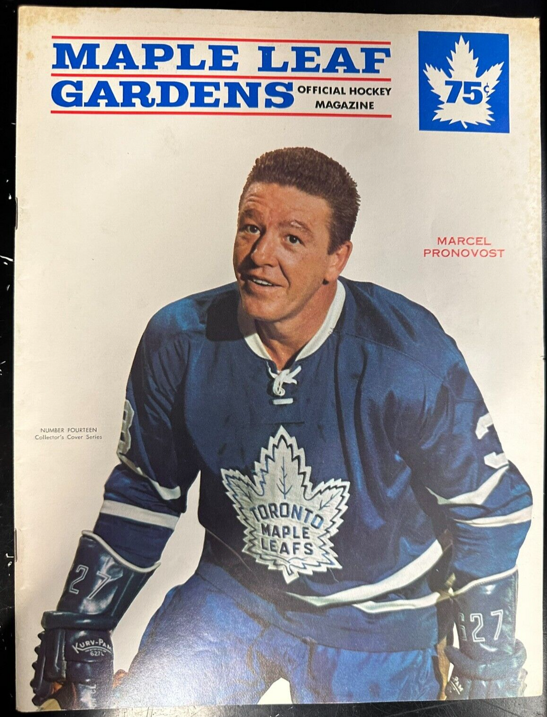 Jan 7, 1967 Toronto Maple Leafs & Boston Bruins Program Bobby Orr Rookie Season