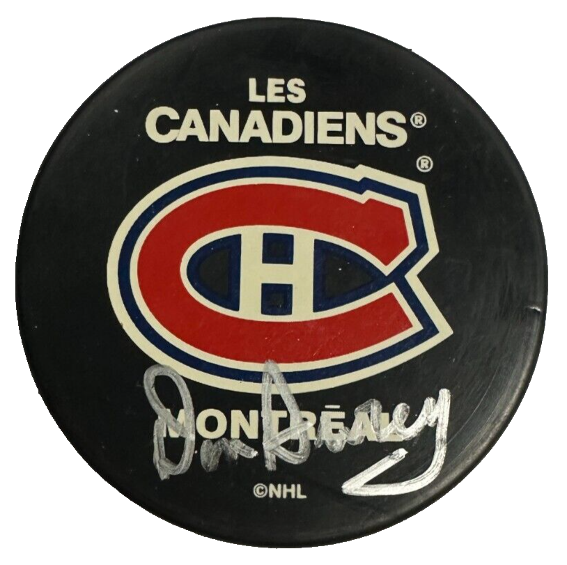 Don Awrey Autographed Montreal Canadiens Hockey Puck NHL