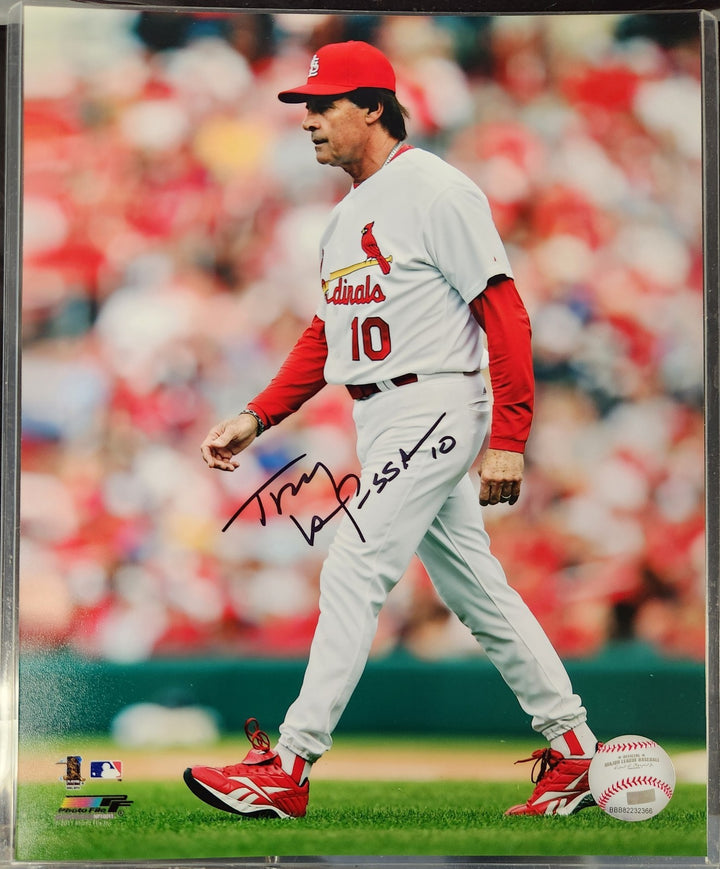Tony LaRussa Signed 8x10 Photo Cardinals White Sox A's HOF COA