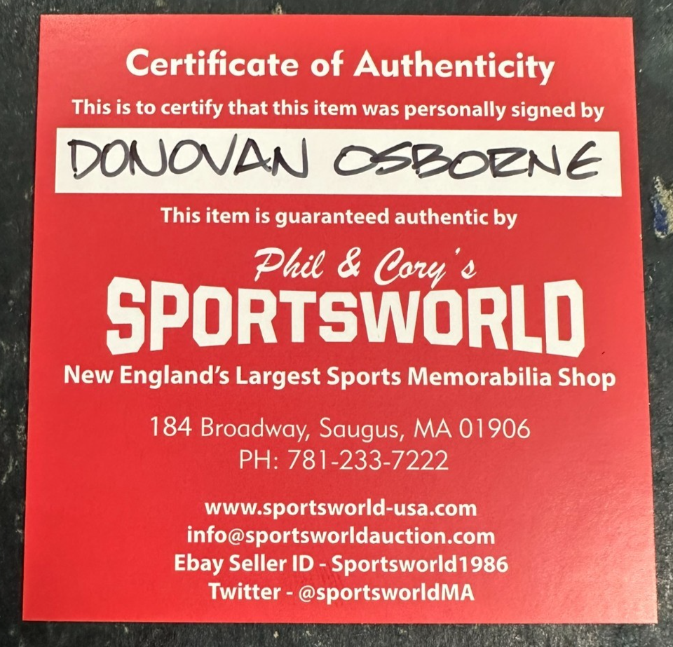 Donovan Osborne Autographed Official National League Baseball St.Louis Cardinals
