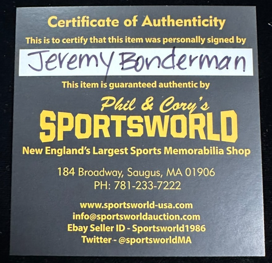 Jeremy Bonderman Autographed Major League Baseball W/ BB America #20 Prospect 03