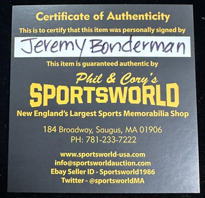 Jeremy Bonderman Autographed Major League Baseball W/ BB America #20 Prospect 03
