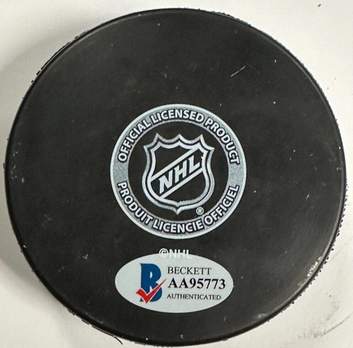 Bob Sweeney Autographed Boston Bruins Hockey Puck BAS