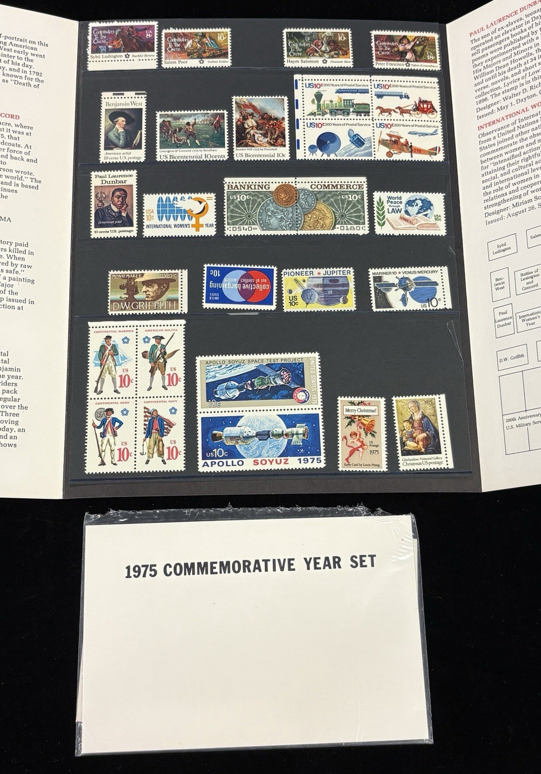 Lot Of 8 US Mint Stamp Sets 1972 Thru 1979 Original Envelopes