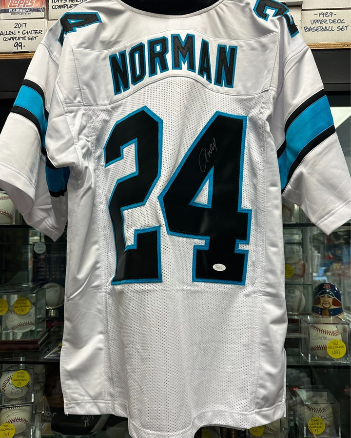 Josh Norman Autographed Carolina Panthers Custom Jersey NFL JSA