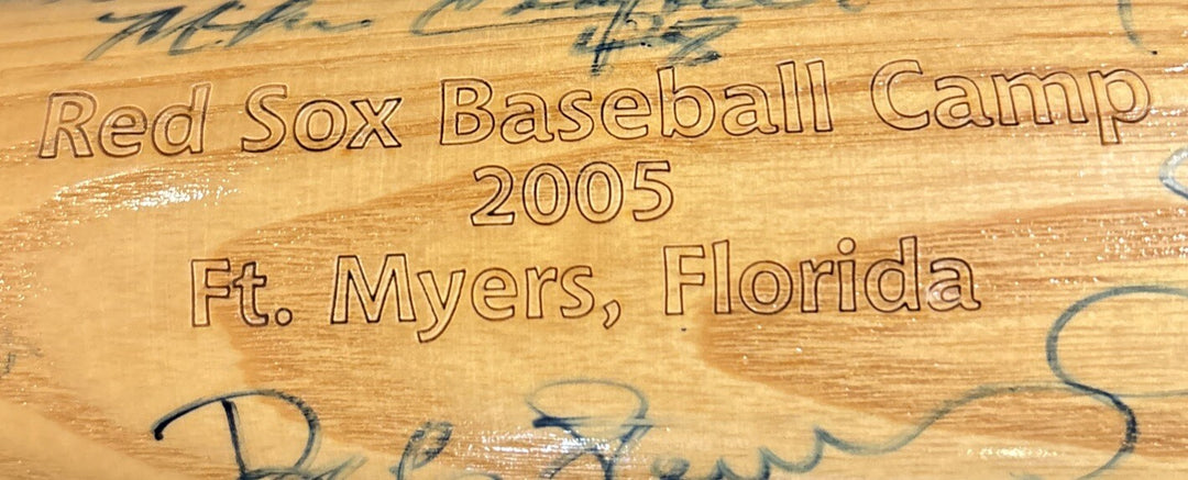 2005 Red Sox Fantasy Camp Signed Baseball Bat Monbouquette Bell Etc.