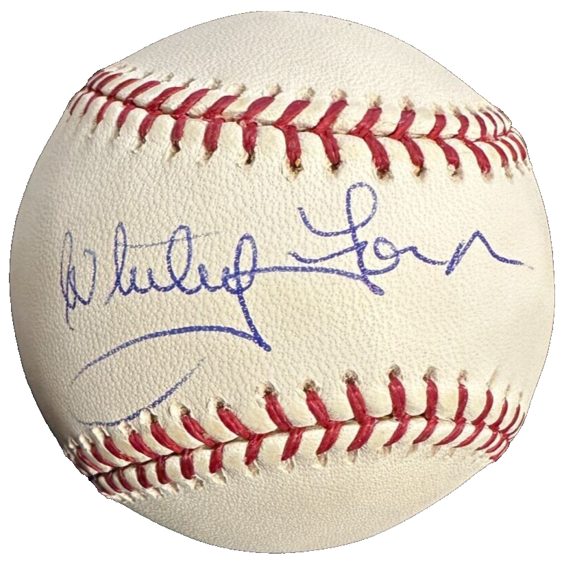 Whitey Ford Autographed Major League Baseball BAS HOF New York Yankees