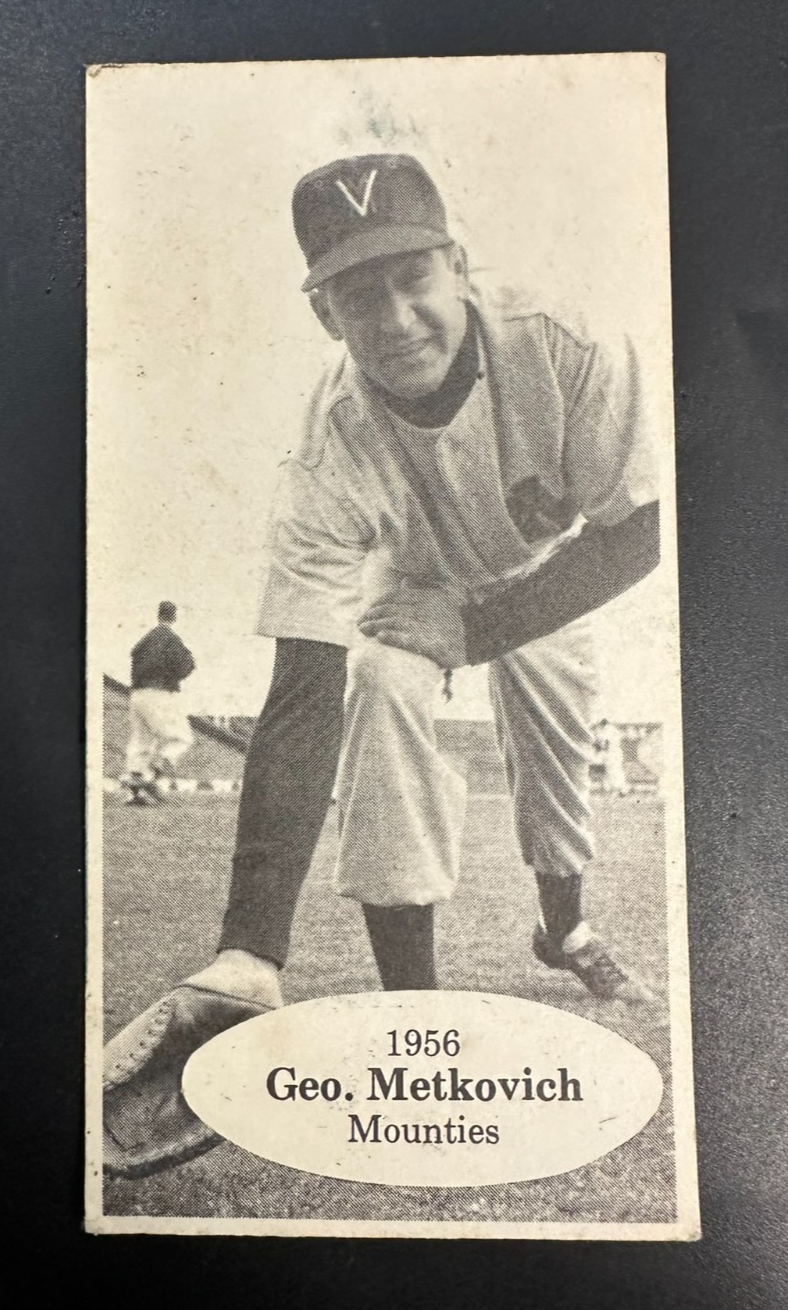 1975 TCMA 1950's Pacific Coast League George Metkovich #14 Vancouver Mounties