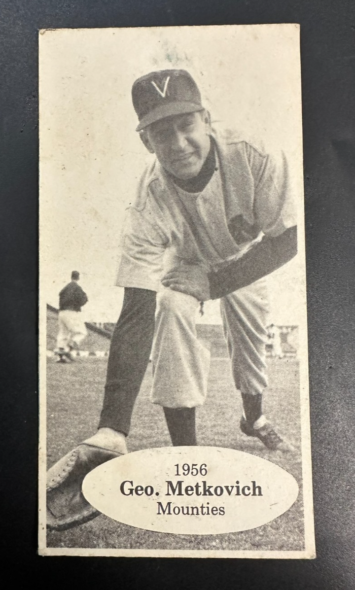 1975 TCMA 1950's Pacific Coast League George Metkovich #14 Vancouver Mounties