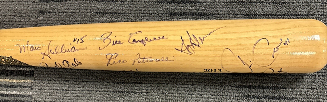 2013 Red Sox Fantasy Camp Signed Baseball Bat Campbell Petrocelli Bell Lee Etc.