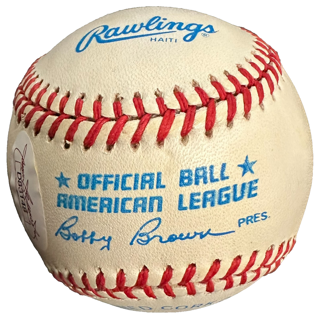 John Marzano Autographed Official American League Baseball Red Sox JSA