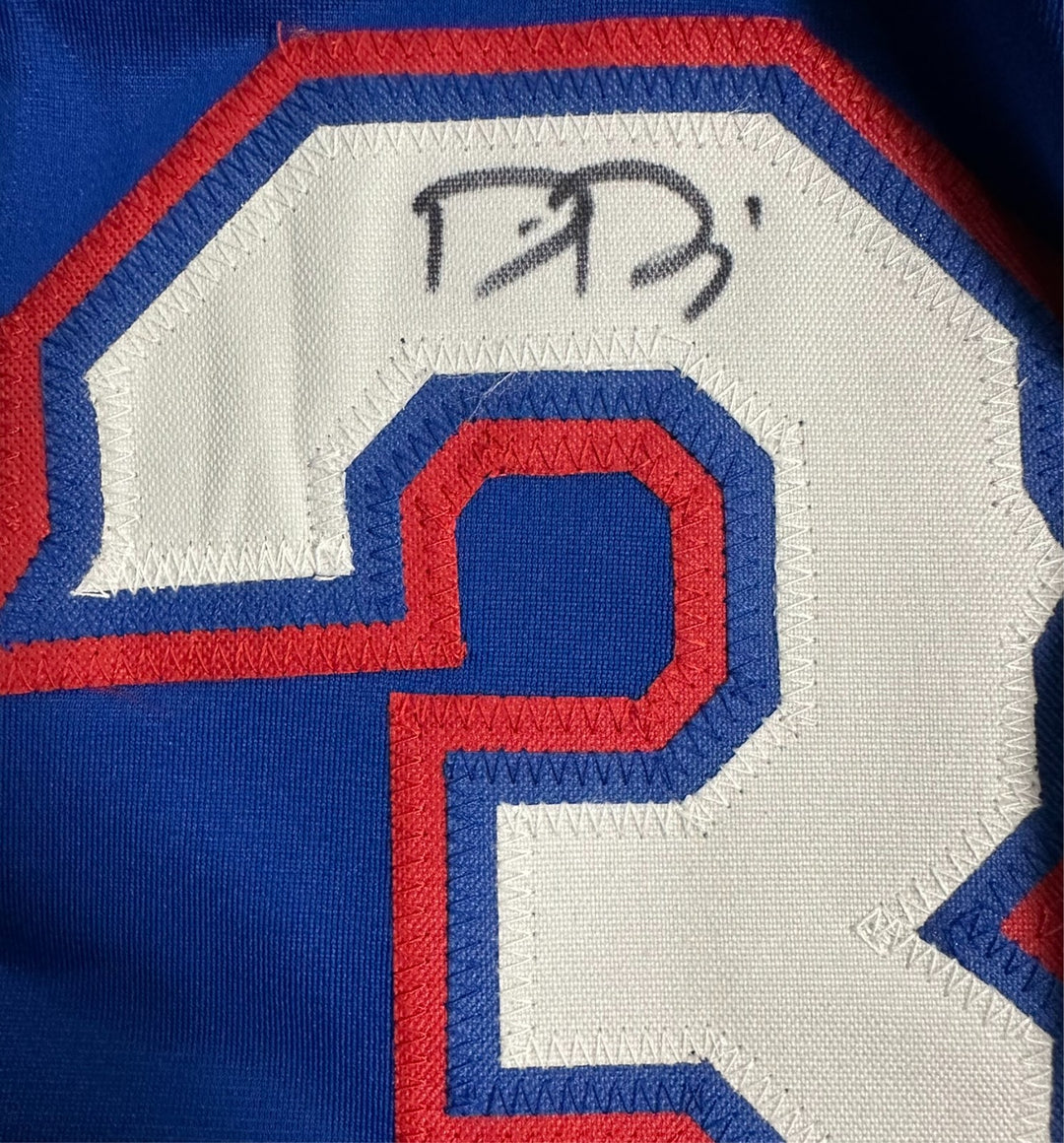 Dane Dunning Autographed Texas Rangers Replica Jersey BAS
